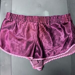 Victoria's Secret Purple Satin Pajama Shorts